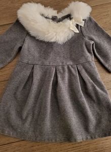 Janie and Jack faux fur dress